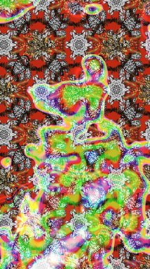 Of doodle elements. Hand drawn Raster illustration. Sketch flower pattern can be used for wallpaper, website background, wrapping paper, invitation, flyer, banner or website.