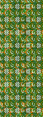 Çizgi çizimi kalıbı. Raster Moda kumaş deseni. Şirin çiçekler..