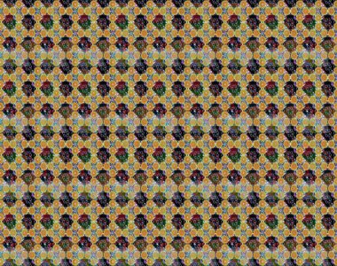 Sarı ve kahverengi renkte çiçekler. Çiçeksiz desenli arka plan. Tişört baskısı için çiçek boyama rasteriName.