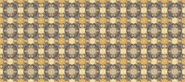 Kusursuz klasik raster altın desenli. Klasik klasik klasik arka plan. Raster illüstrasyonu. Geleneksel oryantasyon süsü. Altın elementlerle bej, gri ve kahverengi renklerde pürüzsüz desen.