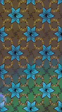 Düz Çiçek Elementleri Tasarımı. Raster. Renkli Bahar Teması çizim şablonu.