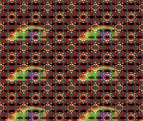 Küçük çiçekte güzel bir çiçek deseni var. Raster deseni. Çiçekli çiçek deseni, suluboya..