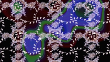 Yumuşak, bahar çiçekleri siyah renklerde. Raster illüstrasyonu. Çiçek ve yapraklı karalama şeklinde Raster çiçek deseni.