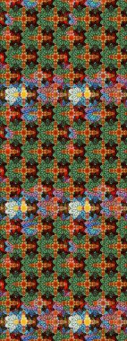 Güzel karalamalı çiçek desenli çizim. Raster illüstrasyonu. Güzel kumaş deseni. Küçük çiçekte sevimli çiçek deseni var..