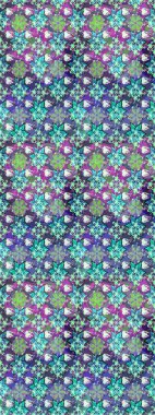 Tekstil, kumaş, ambalaj, hatıra defteri için hoş bir çiçek arkaplanı. Mavi arka planda. Elle çizilmiş çiçek desenli Raster çizimi. Çocuksu tasarım.