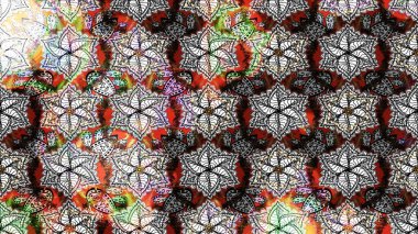 Soyut etnik raster çizim kalıbı. Arkaplan dokusu, duvar kağıdı, gri ve nötr renklerde çiçek teması. Kabile sanatı boho baskısı, klasik çiçek arkaplanı.