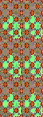 Küçük çiçekte güzel bir desen. Küçük renkli çiçekler. Moda baskıları için zarif bir şablon. Motley illüstrasyonu. Yeşil ve kahverengi çiçekli bahar çiçekleri.