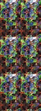 Gömlek, arka plan modelini çiz. Kahverengi ve yeşil renkli çiçekler. Tropik çiçekler.