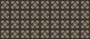 Renklerde geleneksel altın pürüzsüz desen. Barok tarzında kusursuz bir doğulu süsü..