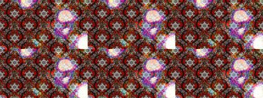 Renkli kahverengi ve kırmızı çizim kalıpları. Elle çizilmiş sonbahar çiçeği deseni. Kahverengi ve kırmızı renkte çiçekler. Doodle tarzı. Tekstil ve kapak tasarımı için mükemmel.