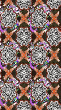 Raster stili kumaş deseni. Çiçekler suluboya çizim deseni.