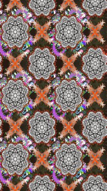 Raster stili kumaş deseni. Çiçekler suluboya çizim deseni.