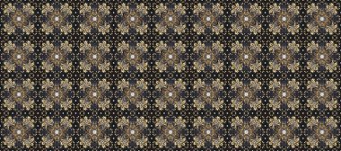 Renklerde geleneksel altın pürüzsüz desen. Barok tarzında kusursuz bir doğulu süsü..