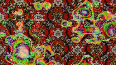 Kahverengi kıvırcık çiçekler kahverengi renklerde şekillenir. Raster illüstrasyonu. Klasik çiçek tasarım elementleri.