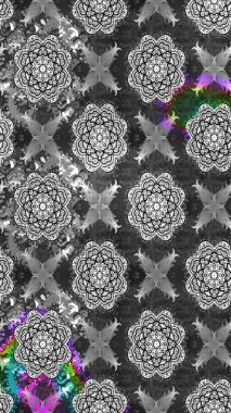 Yumuşak, bahar çiçekli arka plan. Çiçekli karalama şeklinde Raster çiçek deseni. Gri ve beyaz renkte çiçekler.