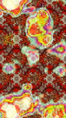 Karalama çiçekleri çizim kalıbı. Kahverengi, kırmızı ve nötr el çizimi deseni. Raster deseni. Sanat esinlenir, kırmızı ve nötr stil çiçekler ve arka plan bırakır.