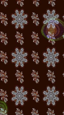 Güzel çiçek deseni. Renkli Bahar Teması eskiz kalıbı. Kahverengi ve gri renkli çiçekler. Düz Çiçek Elementleri Tasarımı.