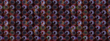 Siyah ve kahverengi renkte çiçekler olan bir çiçek deseni çiz. Suluboya tarzında siyah ve kahverengi renkte çiçekler.