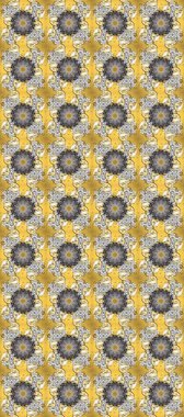 Kusursuz soyut bir arkaplan. Raster illüstrasyonu. Oriental raster klasik gri, sarı, bej ve altın desenli.