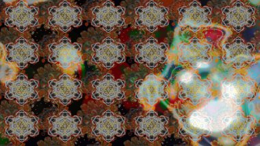 Kahverengi ve gri renkli çiçekler. Küçük çiçekte sevimli çiçek deseni var..