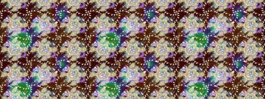 Raster çiçekli arka plan. Güzel eskiz şekli. Düz Çiçek Elementleri Tasarımı. Renkli Yaz Temalı eskiz kalıbı. Yazdır. Şirin kumaş deseni.