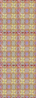 Tropik çiçekler. Çiçekler bej ve nötr renklerde. Tişörtsüz arka plan deseni.