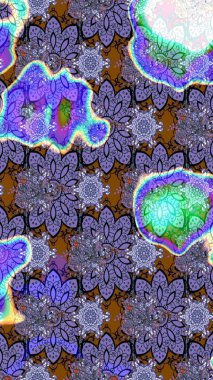 Çiçekli çizim şekli. Düz Çiçek Elementleri Tasarımı. Mor renkli çiçekler. Renkli Bahar Teması çizim şablonu.