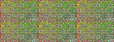 Raster illüstrasyonu. Çizim çiçek deseni duvar kâğıdı olarak kullanılabilir. Yeşil ve nötr renkte çiçekler.