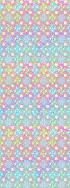 Çiçek deseni. Düz Çiçek Elementleri Tasarımı. Raster illüstrasyonu. Chichi 'nin kumaş kalıbını çiz. Renkli Bahar Teması çizim şablonu.