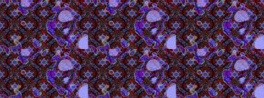 Anti-stres için soyut örnek sayfası. Raster illüstrasyonu. Menekşe renklerinde.