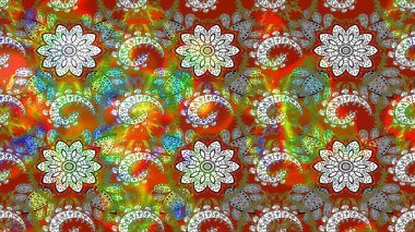 Küçük renkli çiçekler. Motley illüstrasyonu. Moda baskıları için zarif bir şablon. Kahverengi ve gri çiçekli bahar çiçekleri. Küçük çiçekte şirin desenler.