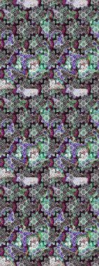 Renkli Bahar Teması eskiz kalıbı. Raster illüstrasyonu. Düz Çiçek Elementleri Tasarımı. Taslak desenli, modaya uygun kumaş deseni. Şirin çiçek elementleri..