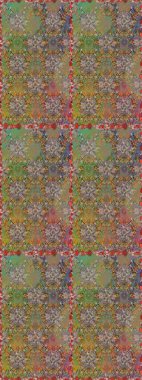 Güzel kumaş deseni. Doodle çiçekler ve dalları, otlar ve çiçekler. Raster Illustration. El çizilmiş.