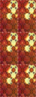 Kahverengi renklerde bahar çiçekleri. Çiçekli karalama şeklinde Raster çiçek deseni. Raster illüstrasyonu.