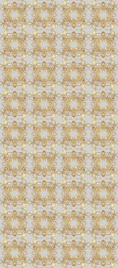 Raster illüstrasyonu. Kusursuz altın desenli bukleler. Raster altın desen. Doğu tarzı arabesk. Altın elementli gri, bej ve nötr renkler.