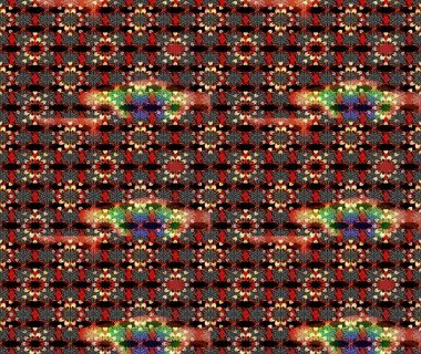 El çizimi Raster çizimi. Çizim çiçek deseni duvar kağıdı, web sitesi arka planı, ambalaj kağıdı, davetiye, broşür, afiş veya web sitesi için kullanılabilir. Parlak elementlerin.