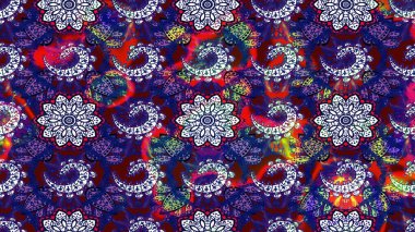 Şirin karalamalı çiçek desenli çizim. El yapımı çiçek ve bitki koleksiyonu. Raster illüstrasyonu. Raster illüstrasyonu. Robot resim tarzı mavi ve nötr renkler.