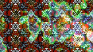 El çizimi Raster çizimi. Parlak elementlerin. Çizim çiçek deseni duvar kağıdı, web sitesi arkaplanı, paket kağıdı, davetiye, broşür, pankart veya web sitesi için kullanılabilir.