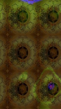 Çiçeksel elementlerle süslenmiş zarif raster dokusu. Küçük çiçekte hoş bir çiçek deseni var. Parlak çiçekli kahverengi renkler üzerine soyut çizim deseni.