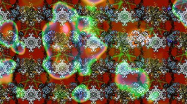 Raster illüstrasyonu. Çiçek desenli eskiz, darbeler, sıçramalar, yaz çiçekleri. Kahverengi ve yeşil renkte çiçekler.