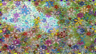 Raster güzel kumaş deseni. Soyut zerafet çiçek arka plan ile seamless modeli.