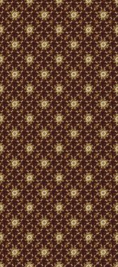 Raster illüstrasyonu. Süslü dekorasyon. Damask altın soyut çiçek nötr, bej ve kahverengi renklerde pürüzsüz desen.