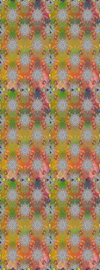 Düz Çiçek Elementleri Tasarımı. Renkli Bahar Temalı Kusursuz Arkaplan. Raster illüstrasyonunda kusursuz çiçek deseni. Gri renkli çiçekler.