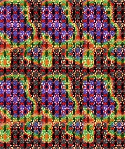 Raster illüstrasyonundaki çiçek desenli çizim. Suluboya tarzında siyah ve kırmızı renkte çiçekler.