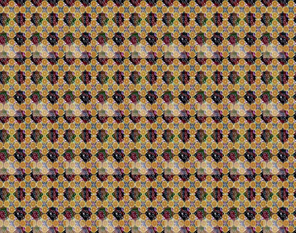 Raster düz çiçek çizim deseni. Hediye ambalaj kağıdı, tebrik kartları, posterler ve pankart tasarımı. Kahverengi renkte çiçekler.