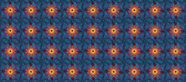 Renkli Yaz Temalı Kusursuz Arkaplan. Raster çiçekli arka plan. Yazdır. Güzel kumaş deseni. Güzel, pürüzsüz bir desen. Düz Çiçek Elementleri Tasarımı.