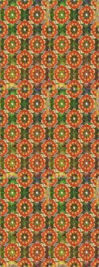 Altın şablon. Kahverengi renkte Royal retro. Kart, duvar kağıdı, ambalaj ve tekstil için klasik tasarım. Klasik çiçek dokusu. Altın elementler Raster illüstrasyonu.