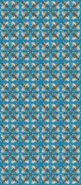 Altın antika ortaçağ dekoratifi, yapraklar ve mavi, gri ve nötr renklerde altın desenli desenler. Kusursuz kraliyet lüksü, altın barok kumaş rengi..