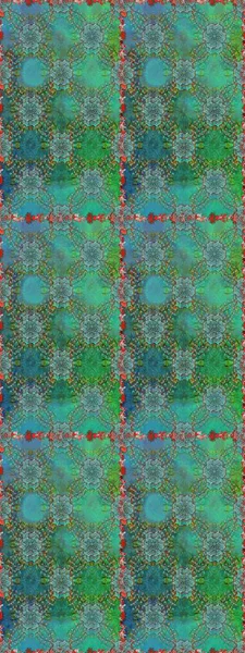 Kusursuz desenli, yeşil renkli parlak çiçekli halı..