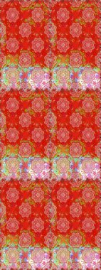 El çizimi Raster çizimi. Çizim çiçek deseni duvar kağıdı, web sitesi arka planı, ambalaj kağıdı, davetiye, broşür, afiş veya web sitesi için kullanılabilir. Parlak elementlerin.